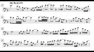 Frank Rosolino quotStardustquot Trombone Solo Transcription by Mario Corvini [upl. by Arraeic]