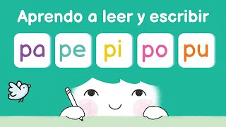 Aprender a leer las sílabas pa pe pi po pu [upl. by Neeron]