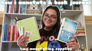 how i annotate amp book journal📚🎧 supplies and annotating system♥ [upl. by Grete103]