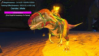 HIGH LEVEL MEGALOSAURUS TAMINGARK Survival Evolved Mobile [upl. by Prussian]