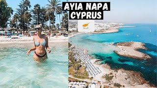 AYIA NAPA CYPRUS The Ultimate Holiday Destination The BEST Beach in Cyprus Nissi Beach [upl. by Alracal]