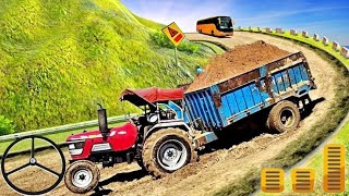 Heavy Tractor Trolley Cargo Simulator 3D Farming Cargo Driver  Android Gameplay FHD [upl. by Lodhia476]