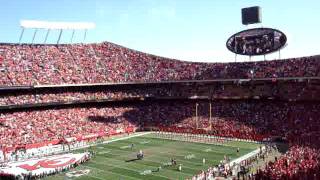 Stealth bomber flyover at Arrowhead stadium II [upl. by Danzig]