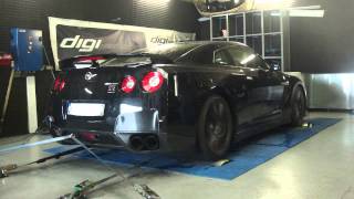 Reprogrammation Moteur  Nissan GTR 35 Ethanol Stage 3  643cv dyno Digiservices Paris [upl. by Trudi]