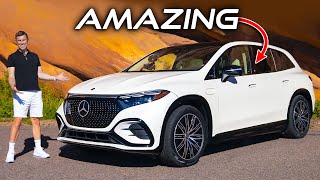 The most luxurious Mercedes EQS SUV review [upl. by Barbra228]