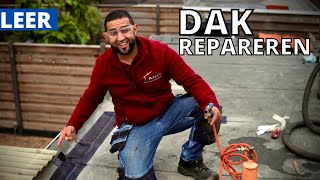 Leer daklekkage opsporen en een sterke noodreparatie maken diy lekkage [upl. by Rebmik]