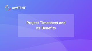 Project Timesheet and Its Benefits [upl. by Amirak604]