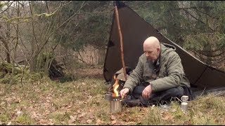 Walking stick tarp setup [upl. by Eiramrebma]