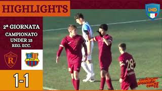 Romulea  Vigor Perconti  highlights II giornata Under 15 Reg Ecc [upl. by Judas]