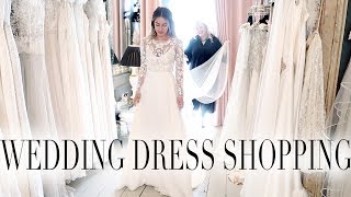 COME SHOPPING WITH ME FOR MY WEDDING DRESS  Lydia Elise Millen [upl. by Ardnaxela]