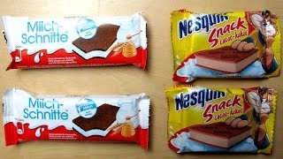 Ferrero Milchschnitte vs Nestlé Nesquik Snack Cacao [upl. by Johannes819]