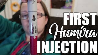 First Humira Injection at Home  Ankylosing Spondylitis  VLOG [upl. by Lahcear]