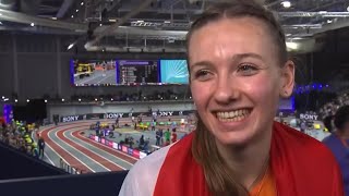 Femke Bol Lieke Klaver Glasgow final world record 400m [upl. by Ehtiaf]