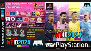 WINNING ELEVEN 2024 PS1 MOD  BYRF93PATCH  EPSXE [upl. by Sekofski]