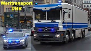 Werttransport mit drei Begleitfahrzeugen Audi A8 quattro ► Deutsche Bundesbank [upl. by Yobybab519]