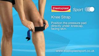 Knee Strap how to apply Video by Elastoplast Sport [upl. by Mharg813]