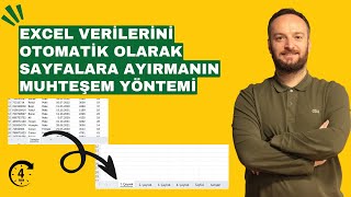 excel Verilerini Otomatik Olarak Sayfalara Ayırmanın Muhteşem Yöntemi  Oğuzhan ÇOLAK [upl. by Calmas]