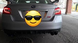 Remark Axleback exhaust  All stock 2017 STI [upl. by Kamilah82]