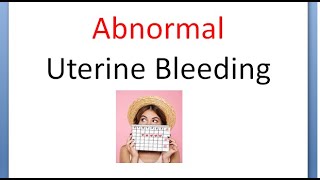 Gynecology 201 Abnormal Uterine Bleeding AUB Dysfunctional DUB PolyMenorrhea PolyMenorrHagia TERMS [upl. by Aihcrop]