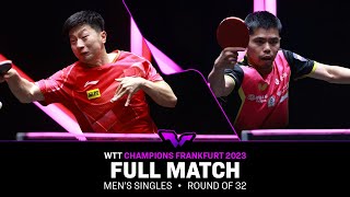 FULL MATCH  CHUANG ChihYuan vs MA Long  MS R32  WTTFrankfurt 2023 [upl. by Idur]