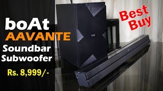 boAt AAVANTE Wireless Bluetooth Soundbar Speaker with Subwoofer best buy soundbar for Rs 9K [upl. by Meirrak]