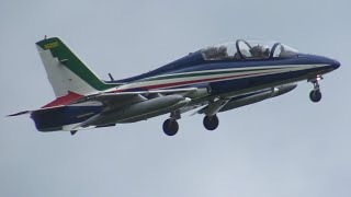 FRECCE TRICOLORI  AEROPORTO DI CERVIA 18042021 ARRIVO [upl. by Eicnan]