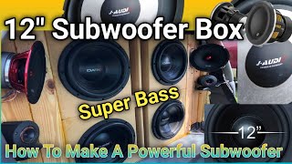 How to Make a Powerful Subwoofer in Home  Car subwoofer system \ Tuk Tuk Subwoofer system [upl. by Ecerahc]