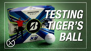 TESTING TIGER WOODS Golf Ball  Bridgestone Tour B XS Review [upl. by Head721]