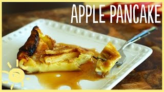 EAT  Apple Puffed Pancake feat Megs mom [upl. by Inig]