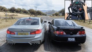 Acura RSX Type S amp BMW M5  Forza Horizon 5  Logitech g29 gameplay [upl. by Celestyn]