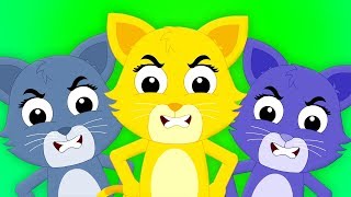 три маленькие котята  кот песня  детские стишки  Three Little Kittens  Cat Song For Kids [upl. by Misa321]