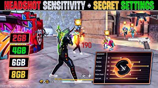 Free Fire Max Auto Headshot Trick 2023 Sensitivity  2gb 4gb 6gb Ram Headshot Sensitivity Setting [upl. by Piderit]