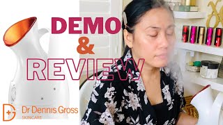 PRO Facial Steamer at Home Spa  Demo and Review  Dr Dennis Gross [upl. by Topliffe]