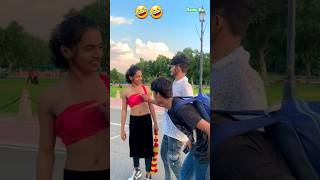 ए कोई तरीका है 🤣🤣  funny viralcomedy prank publicreaction girl shorts [upl. by Nolak668]