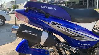 Moto Gilera Smash 110 Tunning tablero y sonido de motor [upl. by Fulmer]