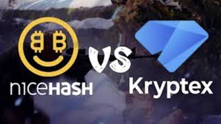 NiceHash Miner VS Kryptex [upl. by Elrebma]