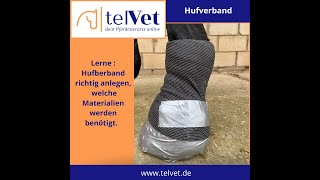 Hufverband anlegen beim Pferd [upl. by Olshausen359]