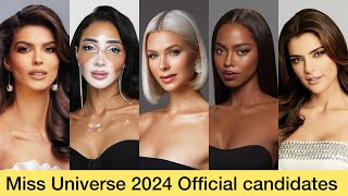 Miss Universe 2024 Official Candidates missuniverse missuniverso missuniverse2024 [upl. by Rooke]