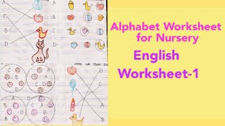 ABC worksheets for nursery  worksheet for nursery english  Alphabet worksheetVeenBL [upl. by Liddy442]