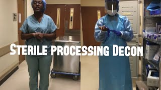 How to Properly suit up for Decontamination￼ Sterile processing￼ Tech [upl. by Eceinahs]