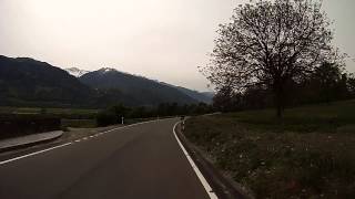 Eurovelo 15  Rhine Cycle Route  Day 3  Part 2  Leaving Jenins Switzerland [upl. by Filemon442]