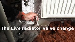 Changing a thermostatic radiator valve without draining down [upl. by Yoccm]