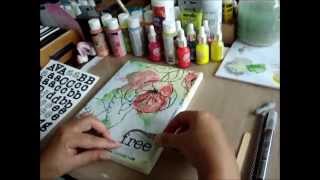 Mixed Media Montag  Mixed Media Canvas Tutorial [upl. by Cianca]