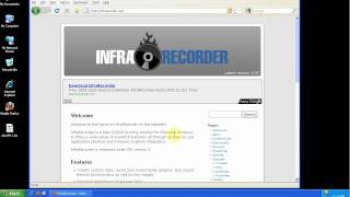 How To Burn an iso image with Infrarecorder [upl. by Flora]