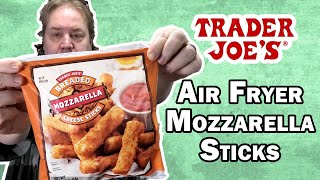 Trader Joes MOZZARELLA Sticks in AIR FRYER  Real Review [upl. by Adnahc]