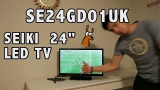 Seiki LED TV SE24GD01UK Unboxing Test and Review [upl. by Lulita]