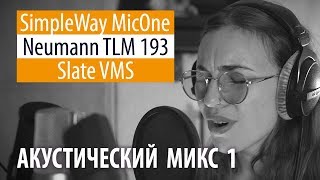 Simple Way MicOne  Slate VMS  Neumann 193 акустический микс 1 [upl. by Urbano]