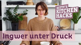 Kitchen Hack  Ingwer unter Druck [upl. by Junina332]