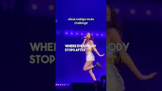 Olivia Rodrigo tries out a stop challenge during her concert 🤚😳🚫 [upl. by Elana156]