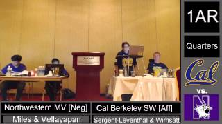 2015 NDT Quarters  Cal SW vs Northwestern MV [upl. by Torr]